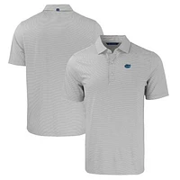 Men's Cutter & Buck  Gray/White Florida Gators Forge Eco Double Stripe Stretch Recycled Polo