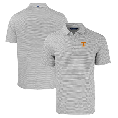Men's Cutter & Buck /White Tennessee Volunteers Forge Eco Double Stripe Stretch Recycled Polo