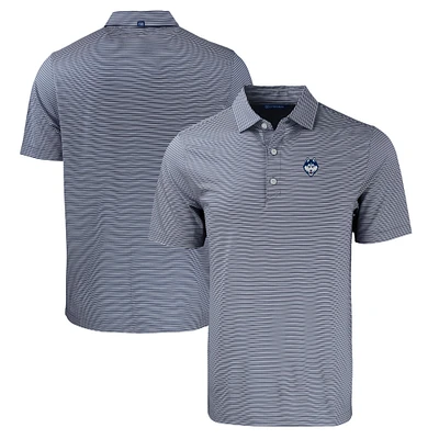 Men's Cutter & Buck Navy/White UConn Huskies Forge Eco Double Stripe Stretch Recycled Polo