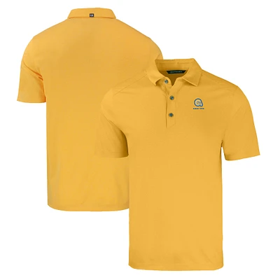 Men's Cutter & Buck Gold Albany State Golden Rams Forge Eco Stretch Recycled Polo