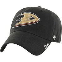 Women's '47  Black Anaheim Ducks Miata Clean Up Adjustable Hat