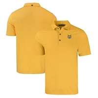 Men's Cutter & Buck Gold Quinnipiac Bobcats Forge Eco Stretch Recycled Polo