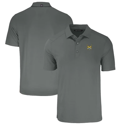 Men's Cutter & Buck Gray Quinnipiac Bobcats Forge Eco Stretch Recycled Polo