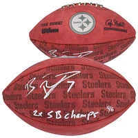 Ben Roethlisberger Pittsburgh Steelers Autographed Wilson Football with Inscription