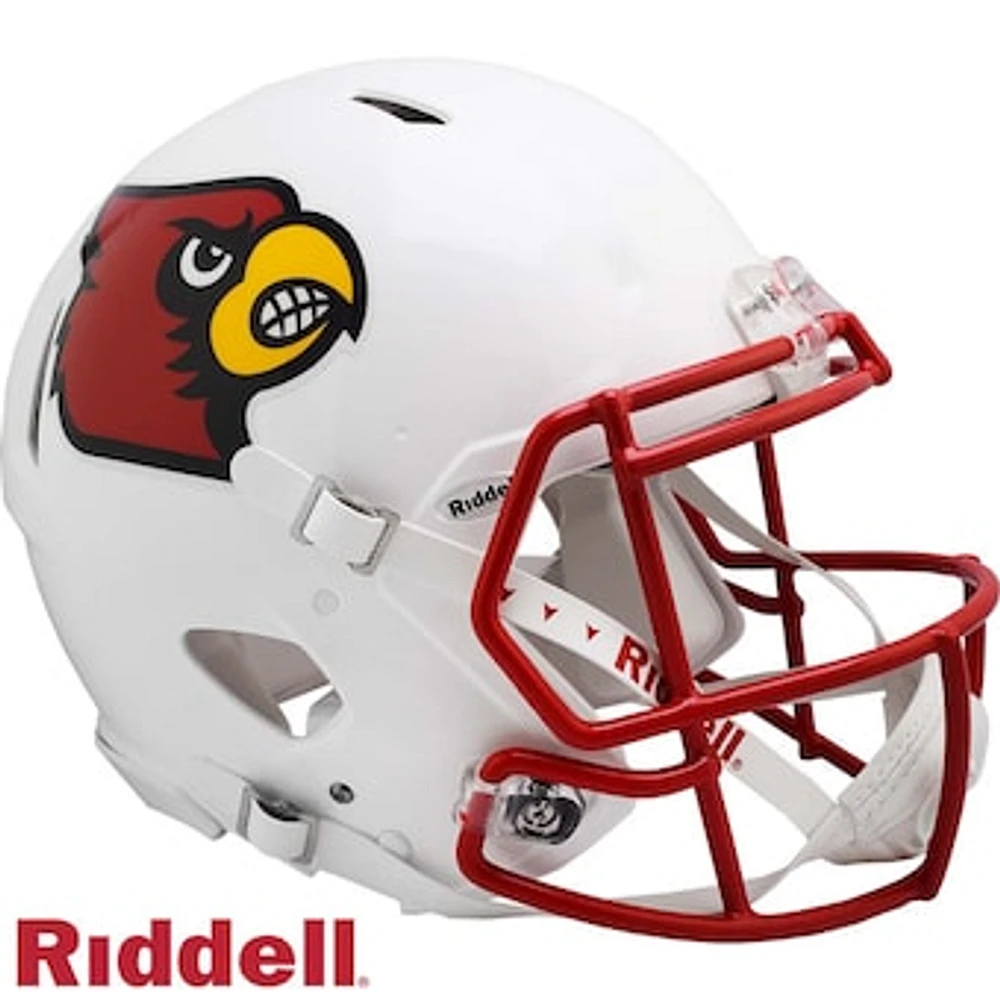 Louisville Cardinals Riddell 2023 White Revolution Speed Authentic Helmet