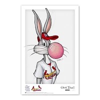 Bugs Bunny St. Louis Cardinals 11" x 17" Looney Tunes Poster Print