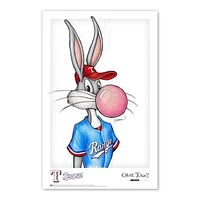 Bugs Bunny Texas Rangers 11" x 17" Looney Tunes Poster Print