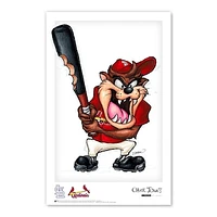 Tasmanian Devil St. Louis Cardinals 11" x 17" Looney Tunes Poster Print