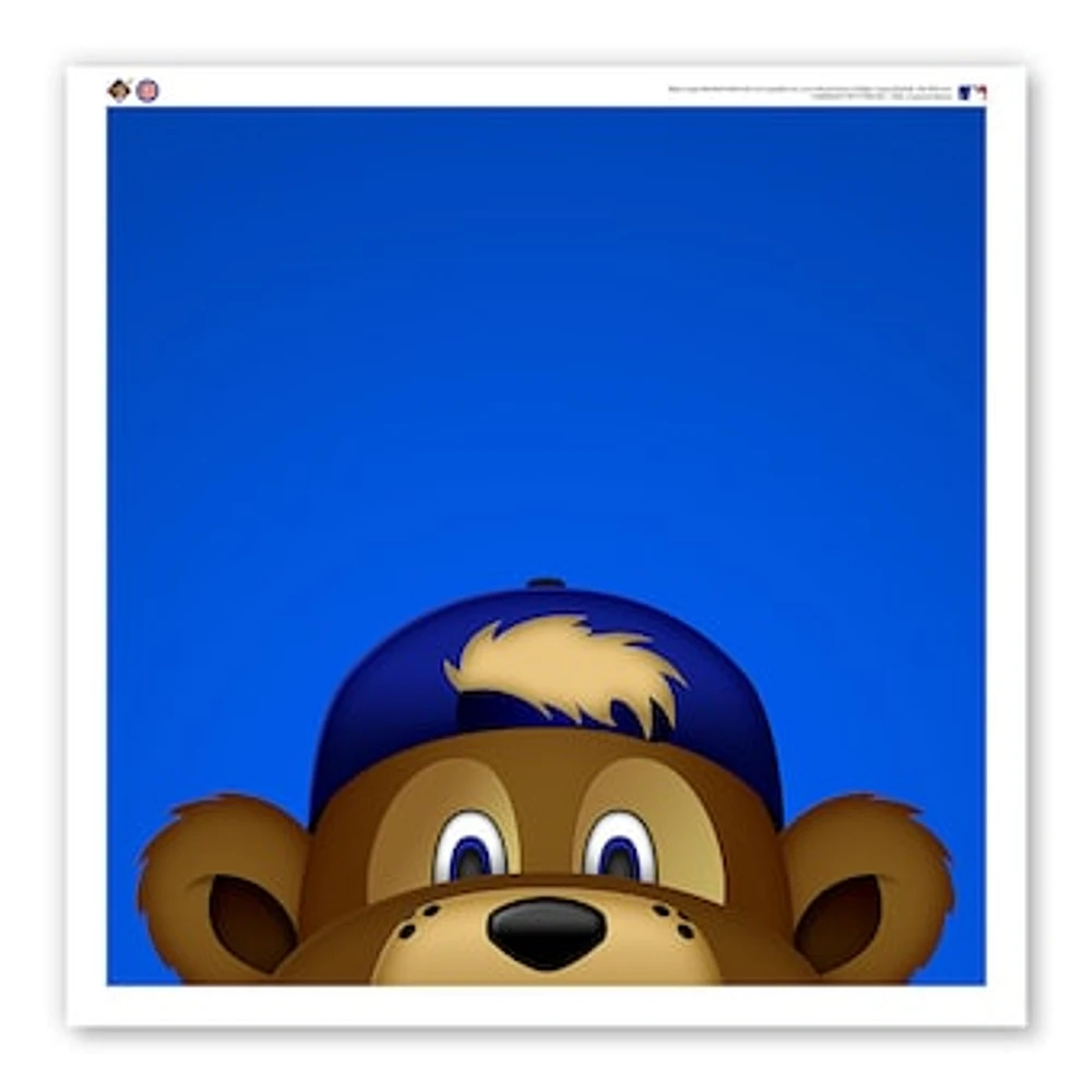 Chicago Cubs 12" x 12" Clark Poster Print