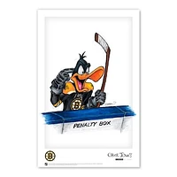 Daffy Duck Boston Bruins 11" x 17" Looney Tunes Poster Print