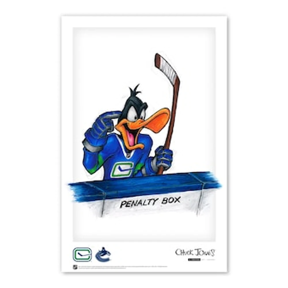 Daffy Duck Vancouver Canucks 11" x 17" Looney Tunes Poster Print