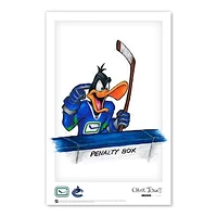 Daffy Duck Vancouver Canucks 11" x 17" Looney Tunes Poster Print