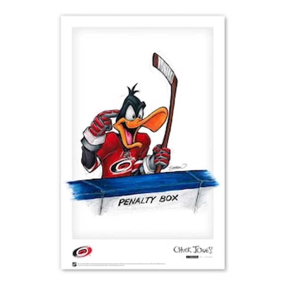 Daffy Duck Carolina Hurricanes 11" x 17" Looney Tunes Poster Print