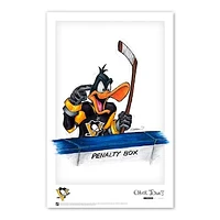 Daffy Duck Pittsburgh Penguins 11" x 17" Looney Tunes Poster Print