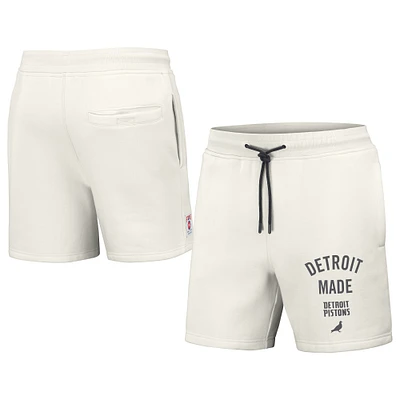 Men's NBA x Staple Cream Detroit Pistons Heavyweight Fleece Shorts