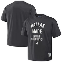 Men's NBA x Staple Anthracite Dallas Mavericks Heavyweight Oversized T-Shirt