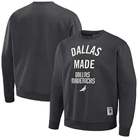 Men's NBA x Staple Anthracite Dallas Mavericks Plush Pullover Sweatshirt