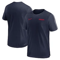 Men's Nike Navy Arizona Wildcats 2024 Sideline Coach Performance Top