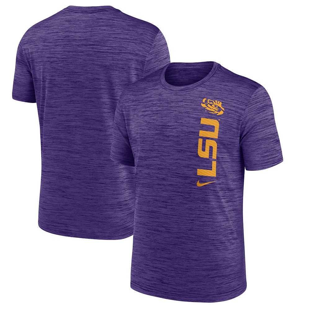 Men's Nike Purple LSU Tigers 2024 Sideline Velocity Performance  T-Shirt