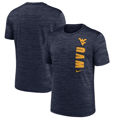 Men's Nike Navy West Virginia Mountaineers 2024 Sideline Velocity Performance  T-Shirt