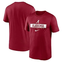 Men's Nike Crimson Alabama Tide 2024 Sideline Legend Performance  T-Shirt