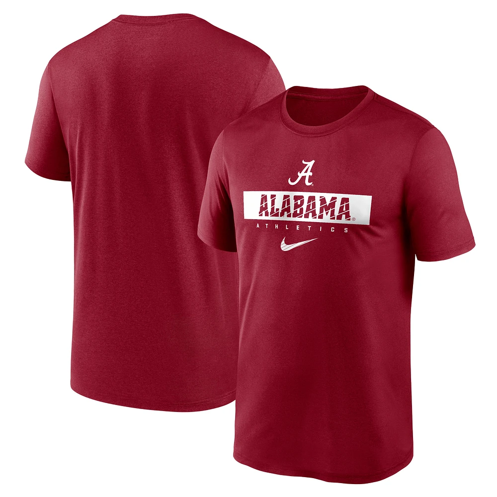 Men's Nike Crimson Alabama Tide 2024 Sideline Legend Performance  T-Shirt