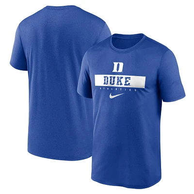 Men's Nike Royal Duke Blue Devils 2024 Sideline Legend Performance  T-Shirt