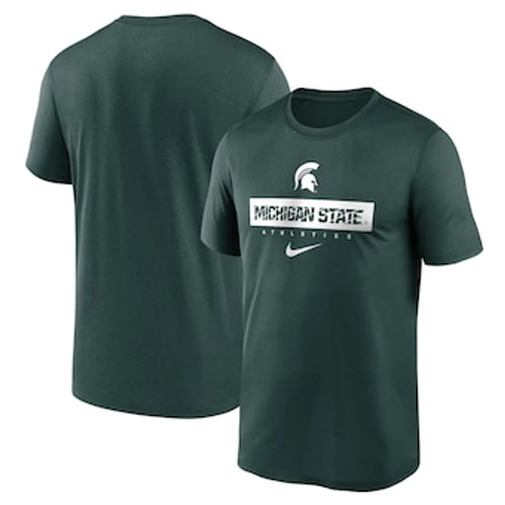 Men's Nike Green Michigan State Spartans 2024 Sideline Legend Performance  T-Shirt