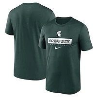 Men's Nike Green Michigan State Spartans 2024 Sideline Legend Performance  T-Shirt