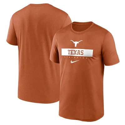 Men's Nike Texas Orange Texas Longhorns 2024 Sideline Legend Performance  T-Shirt