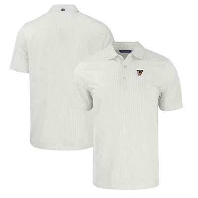 Men's Cutter & Buck /White Texas-Rio Grande Valley Vaqueros Pike Eco Symmetry Print Stretch Recycled Polo