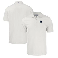 Men's Cutter & Buck White/Gray UConn Huskies Pike Eco Symmetry Print Stretch Recycled Polo