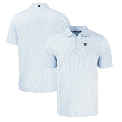 Men's Cutter & Buck Royal/White Villanova Wildcats Pike Eco Symmetry Print Stretch Recycled Polo