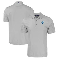 Men's Cutter & Buck Indiana State Sycamores Pike Eco Tonal Geo Print Stretch Recycled Polo