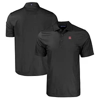 Men's Cutter & Buck Rutgers Scarlet Knights Pike Eco Tonal Geo Print Stretch Recycled Polo
