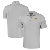 Men's Cutter & Buck Tennessee Tech Golden Eagles Pike Eco Tonal Geo Print Stretch Recycled Polo