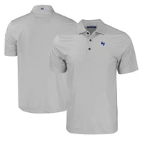 Men's Cutter & Buck Gray Air Force Falcons Pike Eco Tonal Geo Print Stretch Recycled Polo