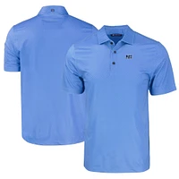 Men's Cutter & Buck Powder Blue Jackson State Tigers Pike Eco Tonal Geo Print Stretch Recycled Polo