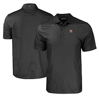 Men's Cutter & Buck Rutgers Scarlet Knights Pike Eco Tonal Geo Print Stretch Recycled Polo