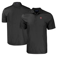 Men's Cutter & Buck Rutgers Scarlet Knights Pike Eco Tonal Geo Print Stretch Recycled Polo