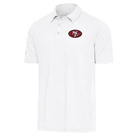 Men's Antigua  White San Francisco 49ers Par Polo