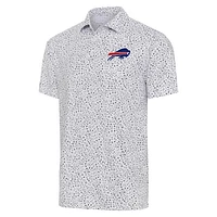 Men's Antigua  White/Black Buffalo Bills Motion Polo