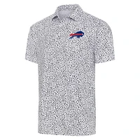 Men's Antigua  White/Black Buffalo Bills Motion Polo