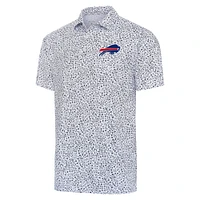Men's Antigua  White/Navy Buffalo Bills Motion Polo