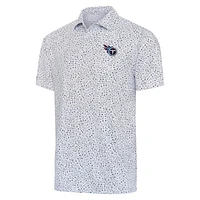 Men's Antigua  White/Navy Tennessee Titans Motion Polo