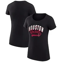Women's G-III 4Her by Carl Banks Houston Rockets Filigree Logo Fitted T-Shirt