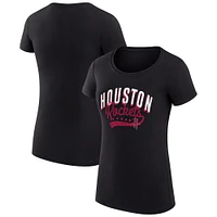 Women's G-III 4Her by Carl Banks Houston Rockets Filigree Logo Fitted T-Shirt