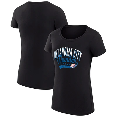 Women's G-III 4Her by Carl Banks Oklahoma City Thunder Filigree Logo Fitted T-Shirt