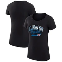 Women's G-III 4Her by Carl Banks Oklahoma City Thunder Filigree Logo Fitted T-Shirt