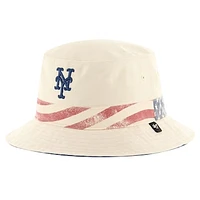 Men's '47 Khaki New York Mets Glory Daze Bucket Hat